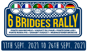 Logo et dates 6 bridges rally