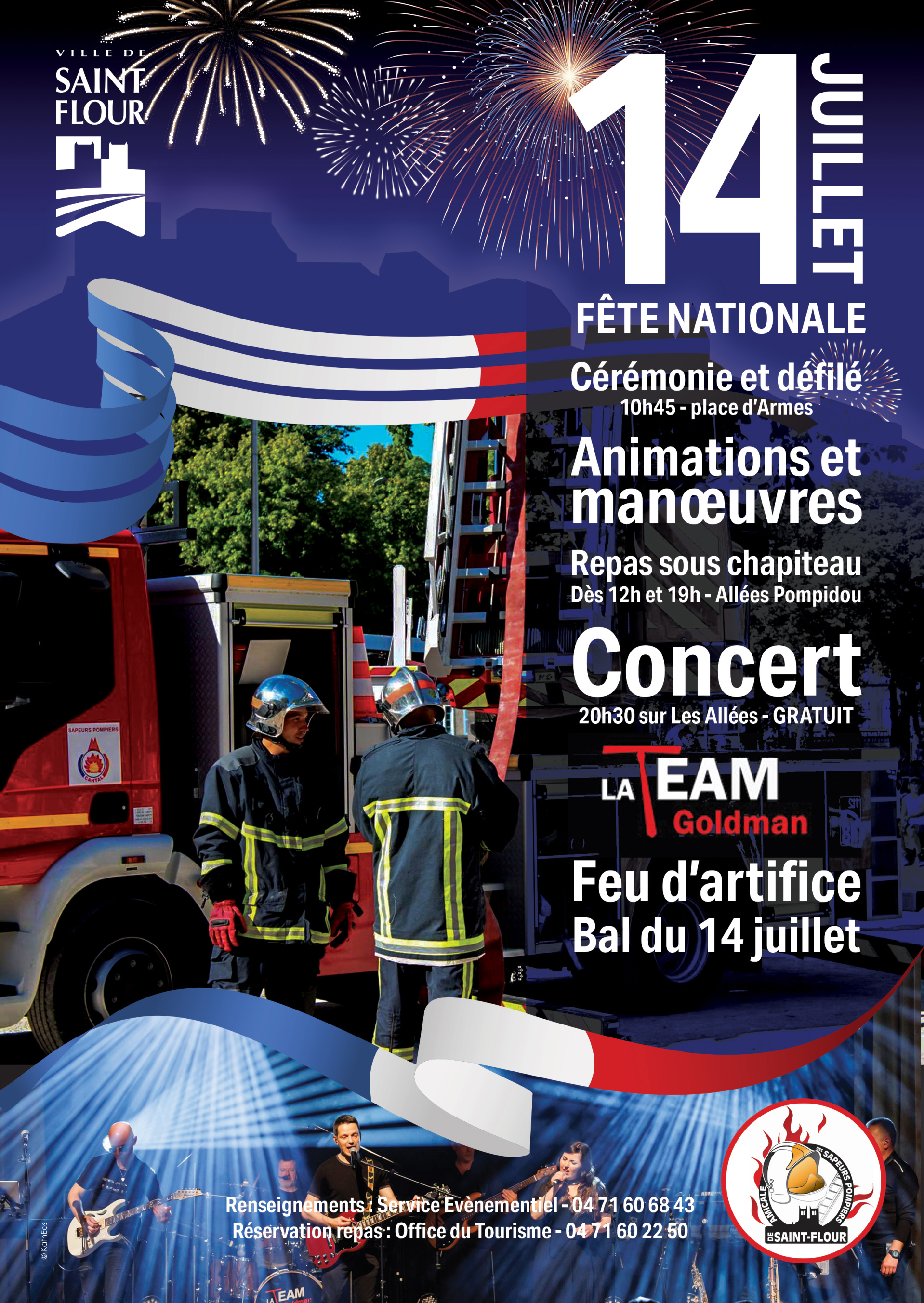 affiche du 14 juillet 2024 st flour